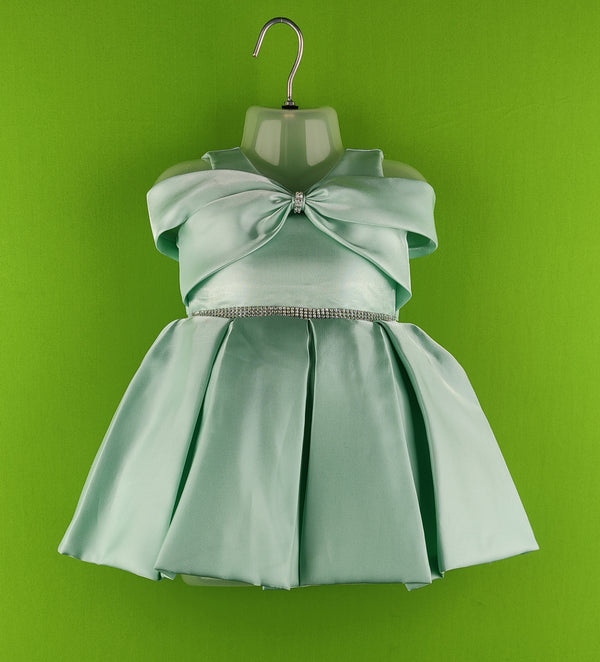 Green Colour Party Frock(GE-GFRP_2839)