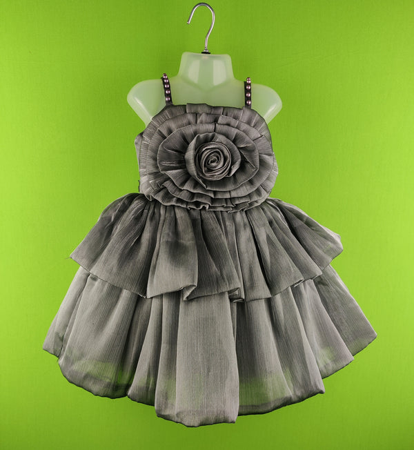 Grey Colour Party Frock(GE-GFRP_618)