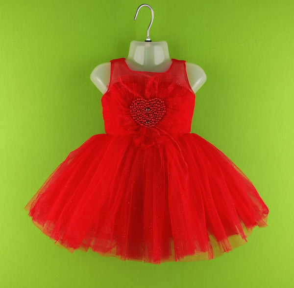 Red Colour Party Frock(GE-GFRP_3163)