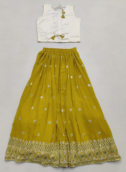 Mustard Colour Ghaghra Choli(GE-GGHC_5015)