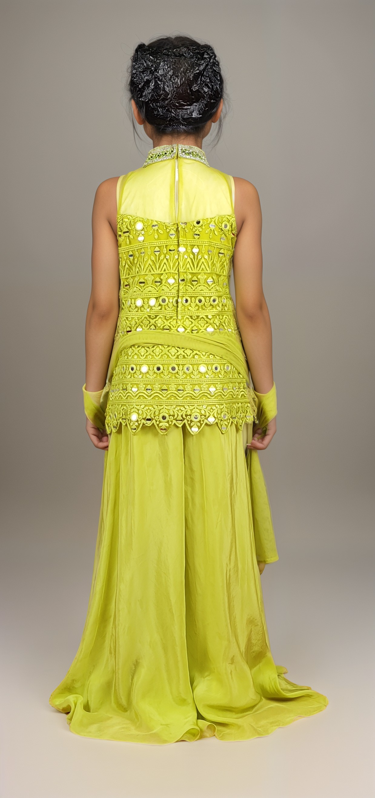 Green Colour Plazo Set(GE-GPZS_5719)