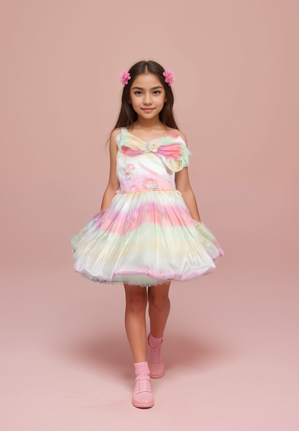 Multi Colour Party Frock(GE-GFRP_1200)