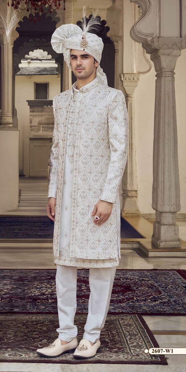 Water Peach Colour Sherwani(ME-MSRW_2607)