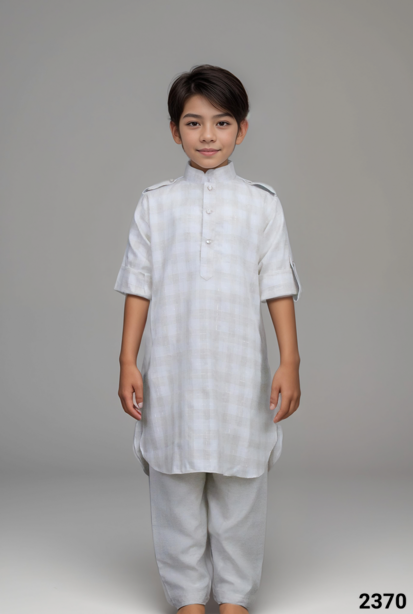 Cream Colour Pathani Kurta Set(BE-BPTH_2370)