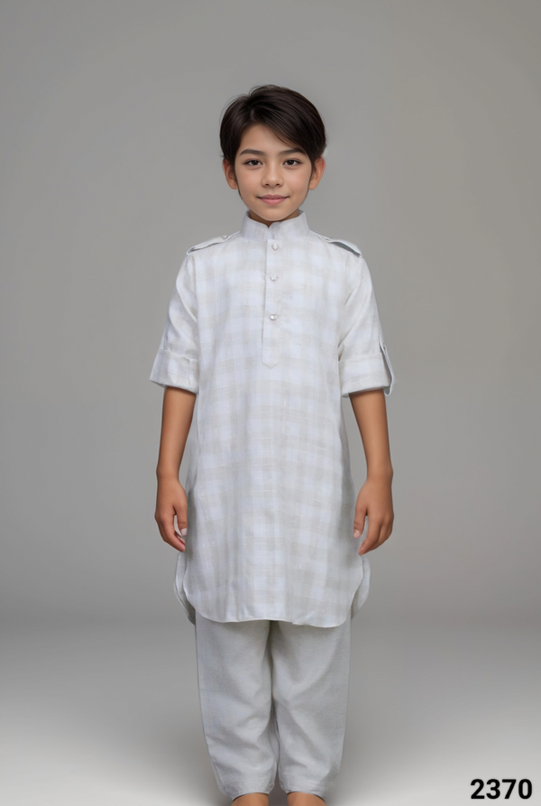 Cream Colour Pathani Kurta Set(BE-BPTH_2370)