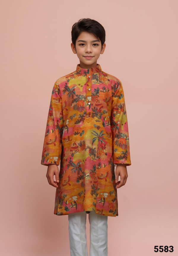 Orange Colour Kurta Set(BE-BKUS_5583)