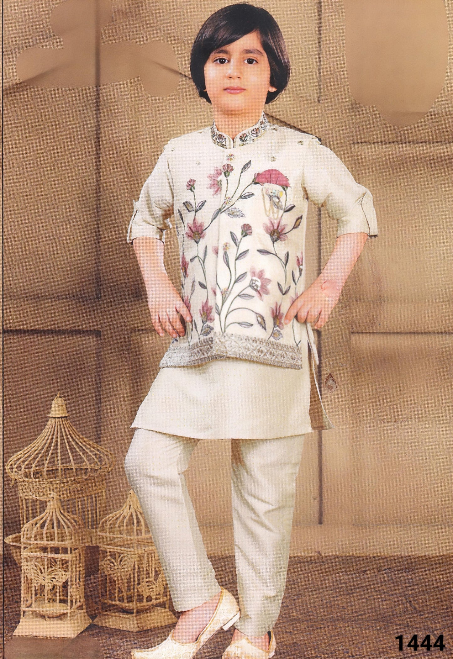 Fawn Colour Bundi Set(BE-BBUS_1444)