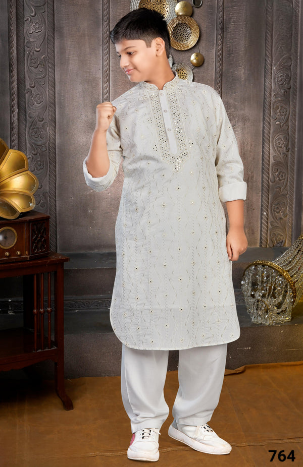 Cream Colour Pathani Kurta Set(BE-BPTH_764)