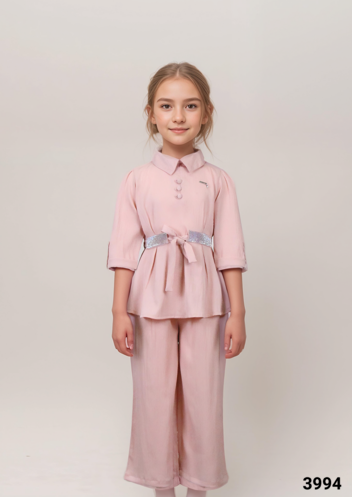 Peach Colour Western Plazo Set(GC-GWSD_3994)