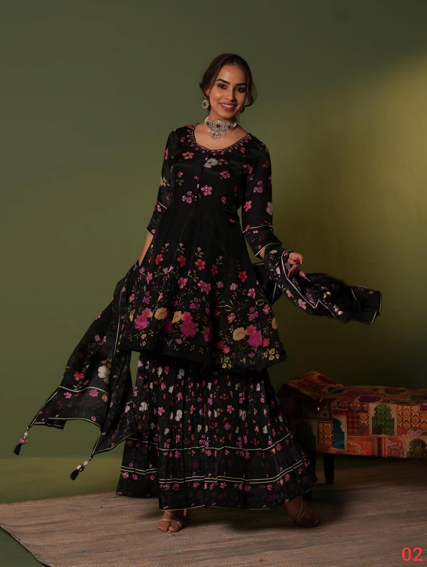Multi Colour Anarkali(LE-WANK_02)