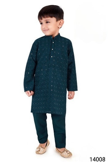 Peacock Blue Colour Kurta Set(BE-BKUS_14008)