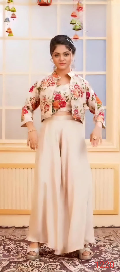 Chickoo Colour Plazo Set(GE-GPZS_1220)