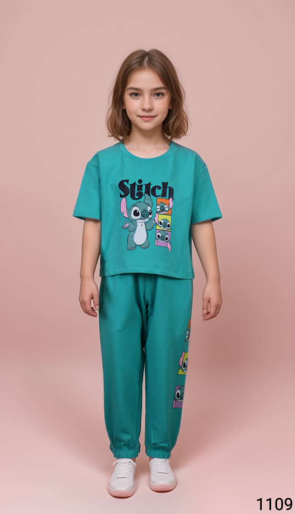Teal Blue Colour Co-Ord Set(GC-GCOS_1109)