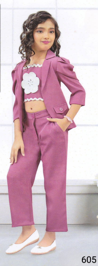 Onion Pink Colour Skirt Blouse(GC-GSKT_605)