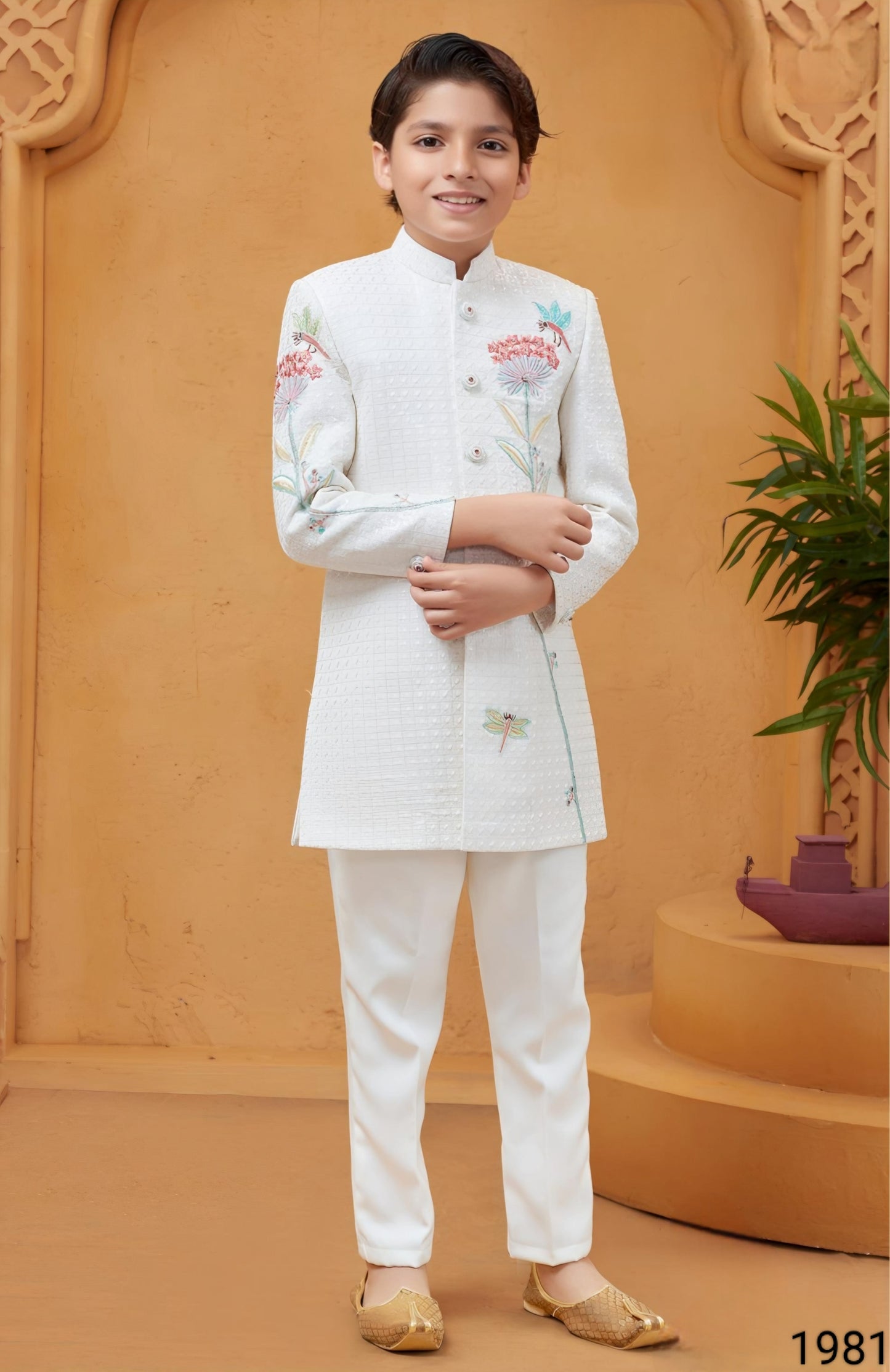 Cream Colour Indo western(BE-BINW_1981)