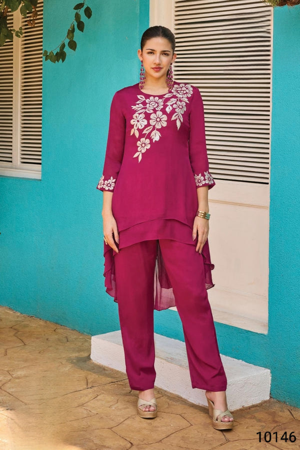 Pink Colour Co-Ord Set(LC-WCOS_10146)