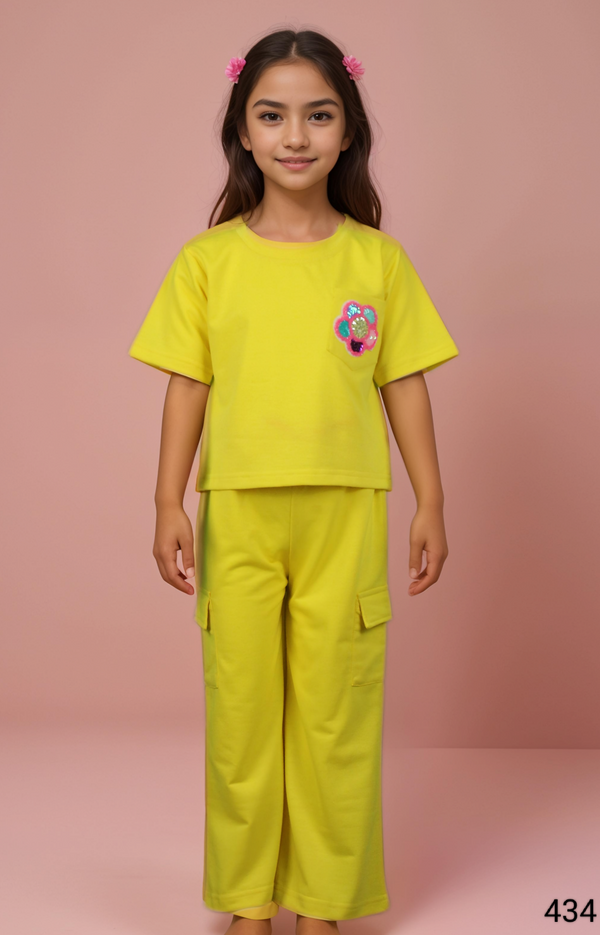 Yellow Colour Co-Ord Set(GC-GCOS_434)