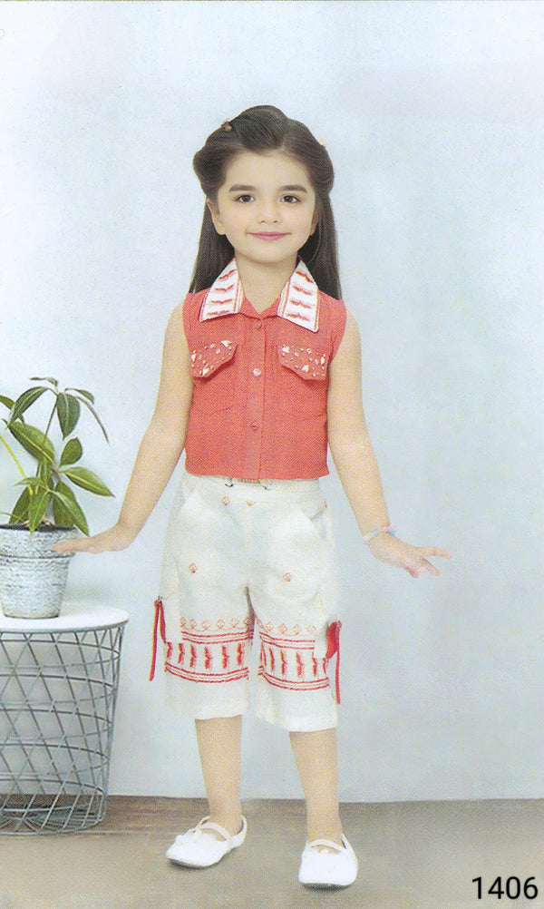 Rust Colour Skirt Blouse(GC-GSKT_1406)