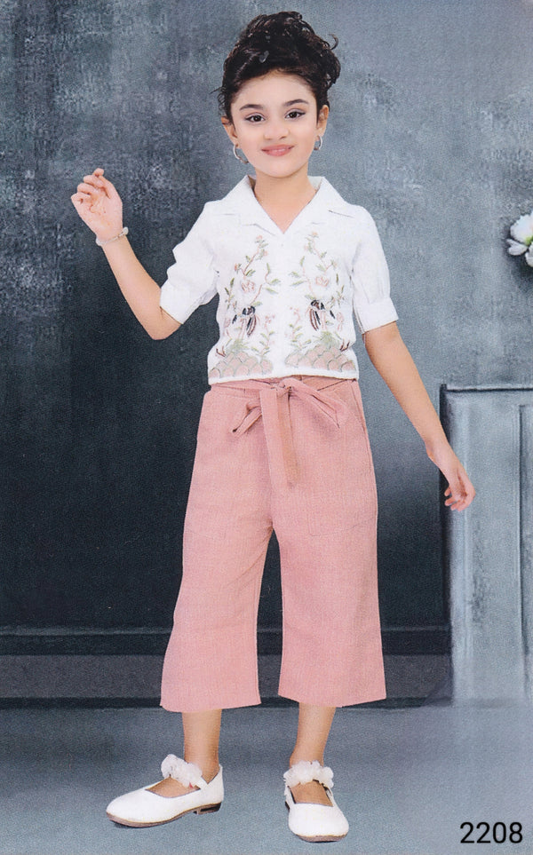 Peach Colour Western Plazo Set(GC-GWSD_2208)