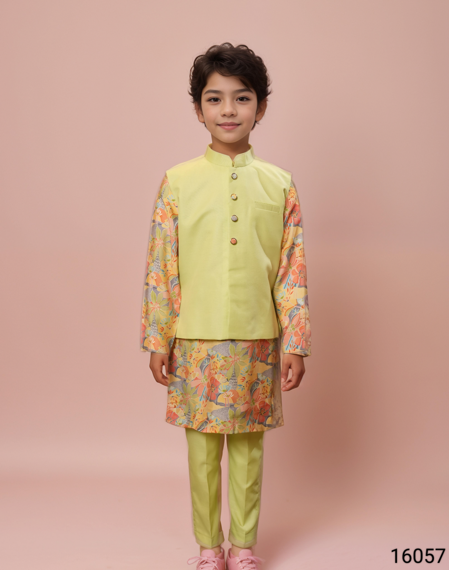 Pista Colour Jacket Kurta Set(BE-BBUS_16057)