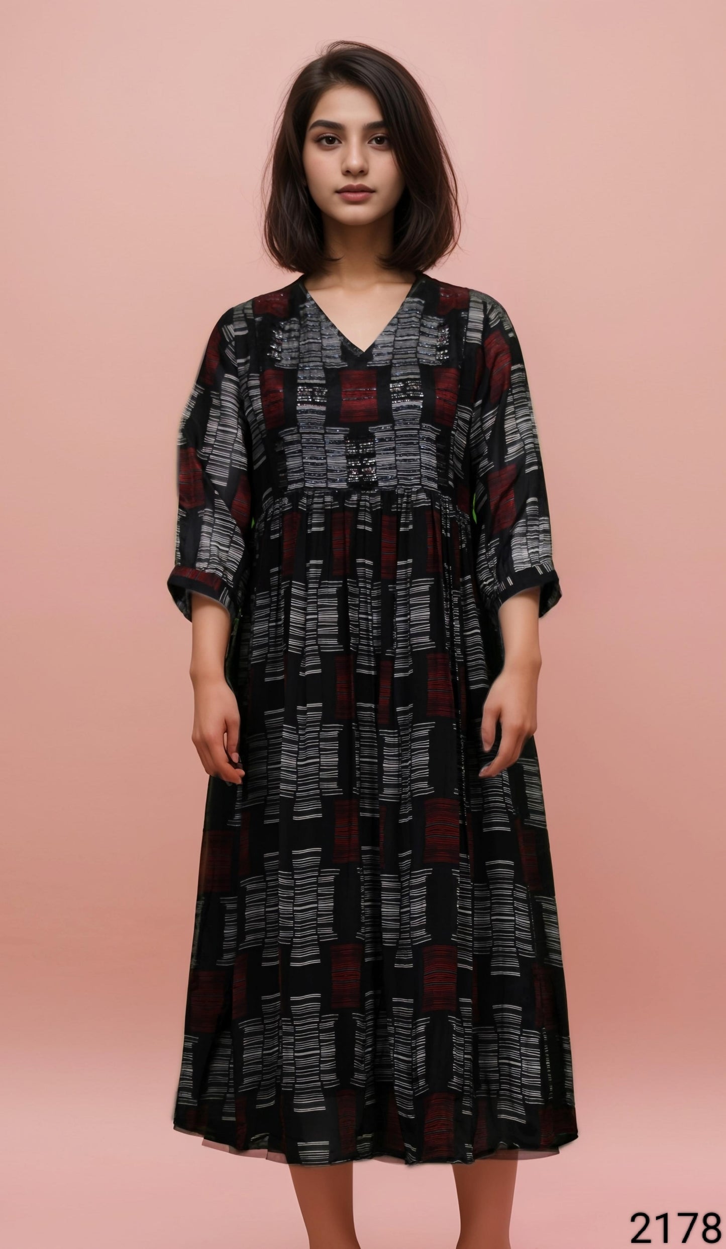 Black Colour Kurti(LC-WKIC_2178)