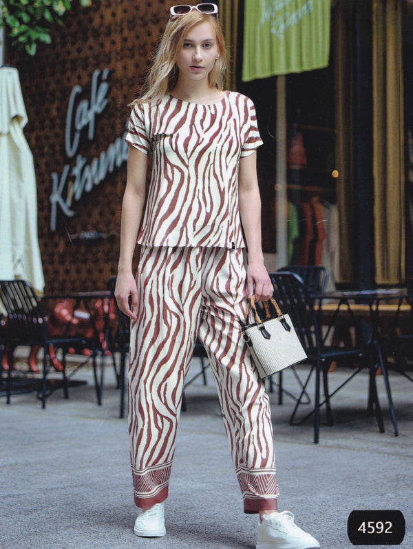 White Colour Co-Ord Set(LC-WCOS_4592)