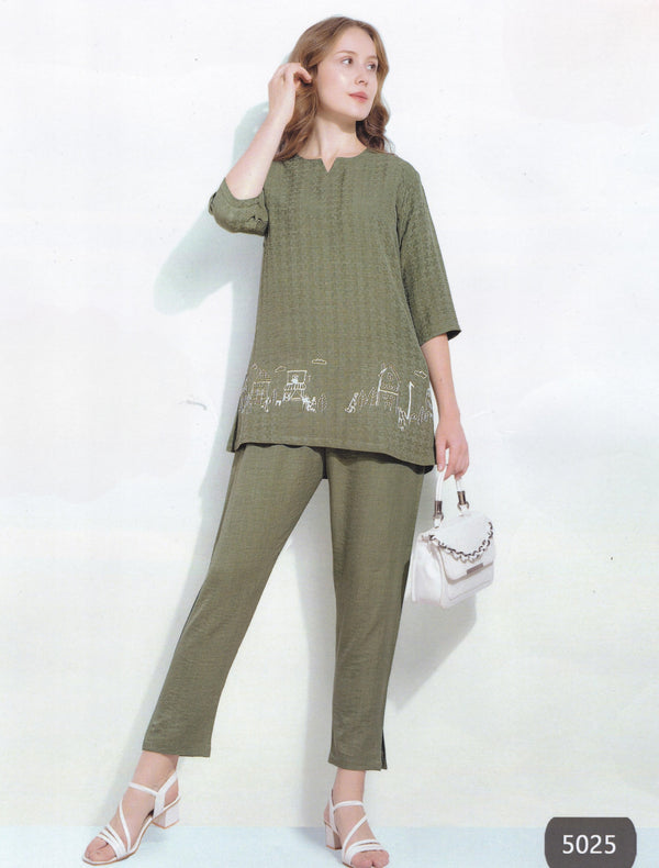 Mehandi Green Colour Co-Ord Set(LC-WCOS_5025)