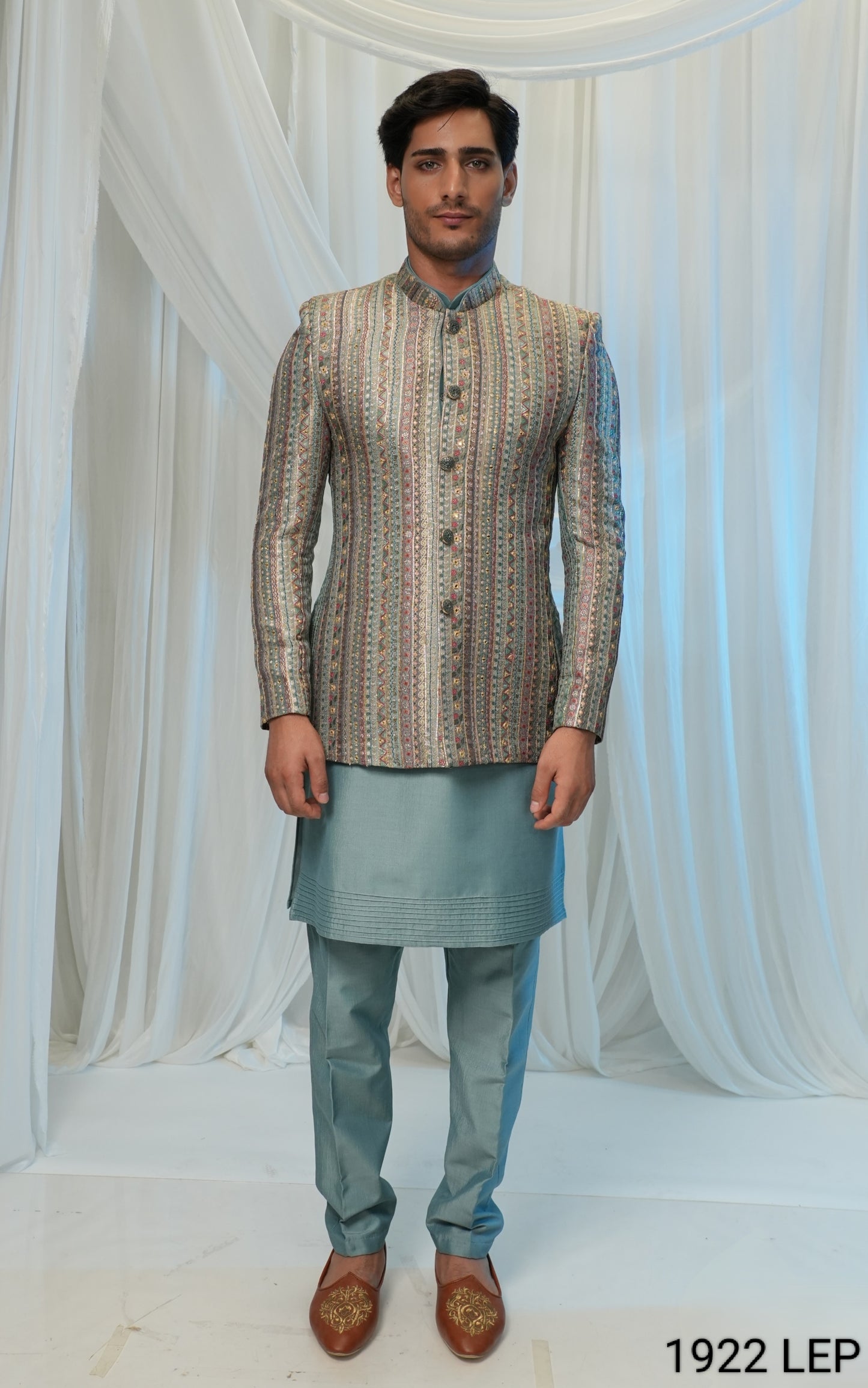Sea Green Colour Jodhpuri(ME-MJOD_1922 LEP)