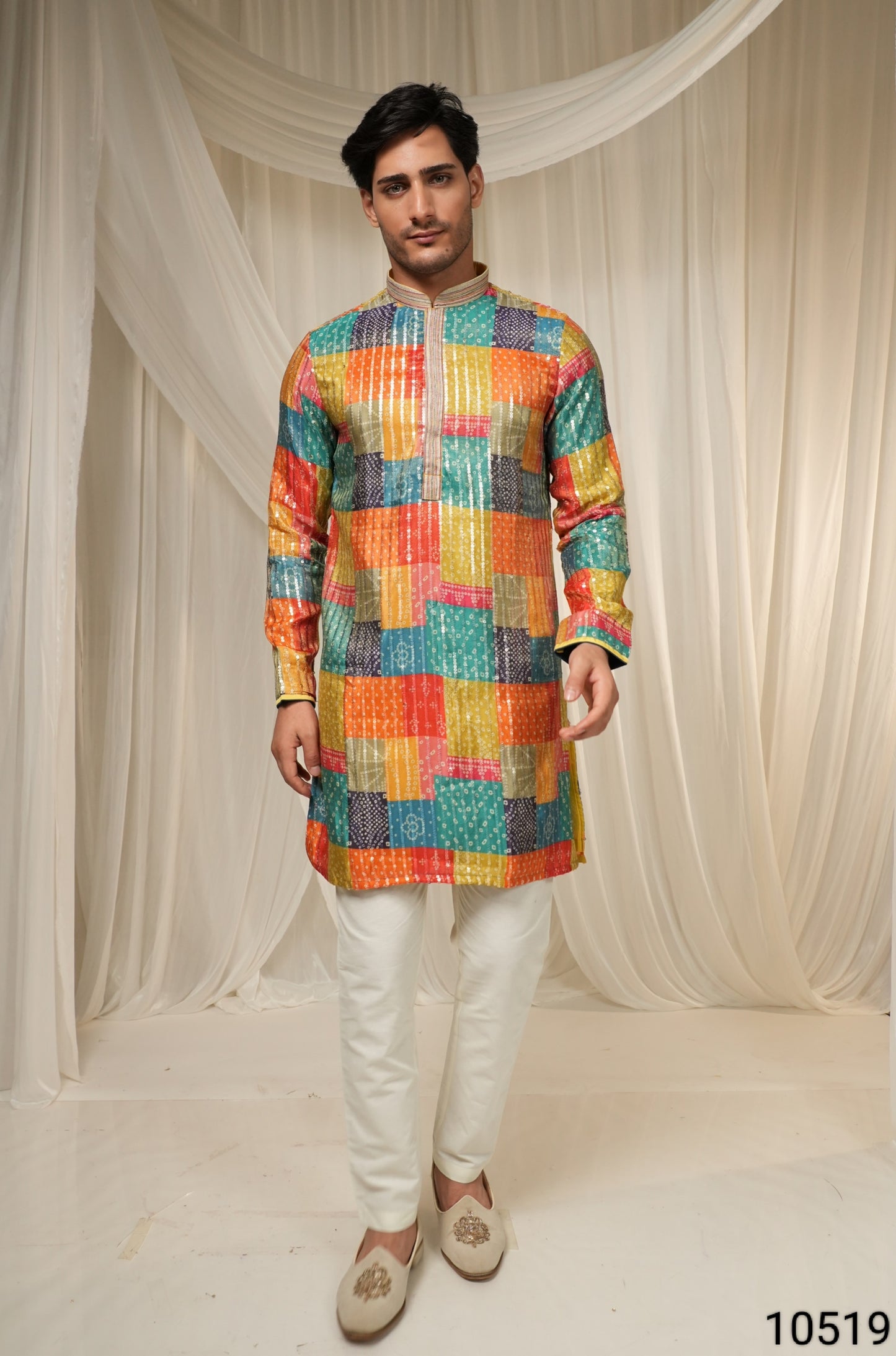 $ Multi  Colour Kurta Set(ME-MKUS_10519 A)