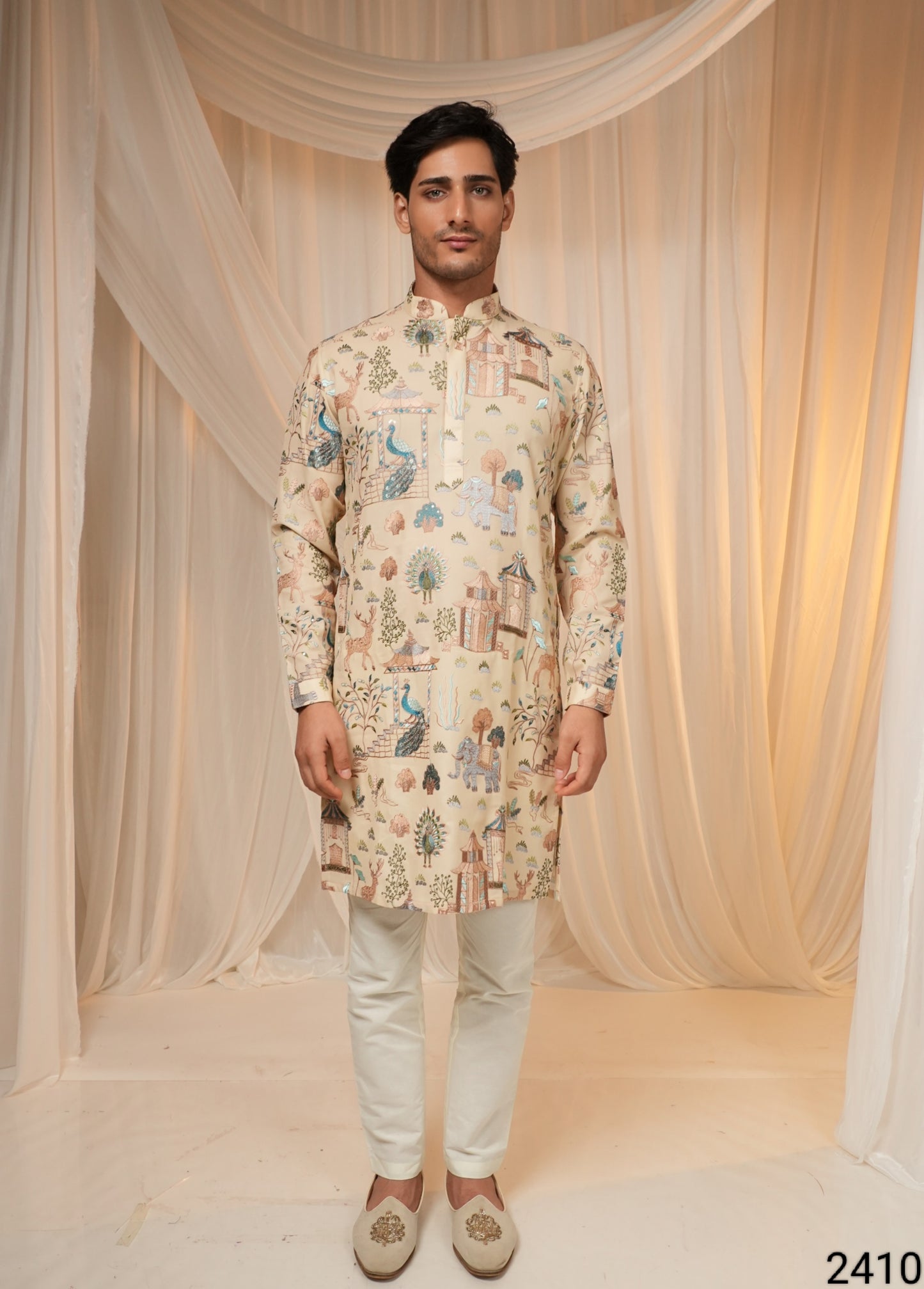 Fawn Colour Kurta Set(ME-MKUS_2410)