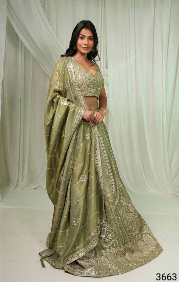 Multi Colour Ghaghra Choli(LE-WGHC_3663)