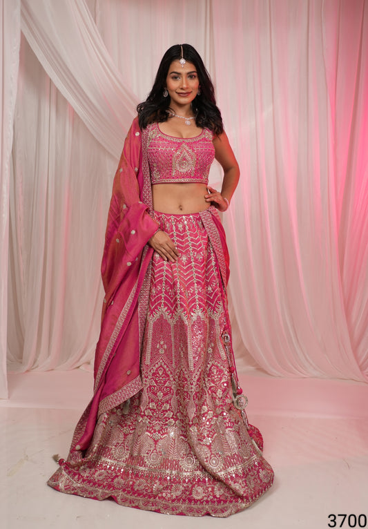 Multi Colour Ghaghra Choli(LE-WGHC_3700)