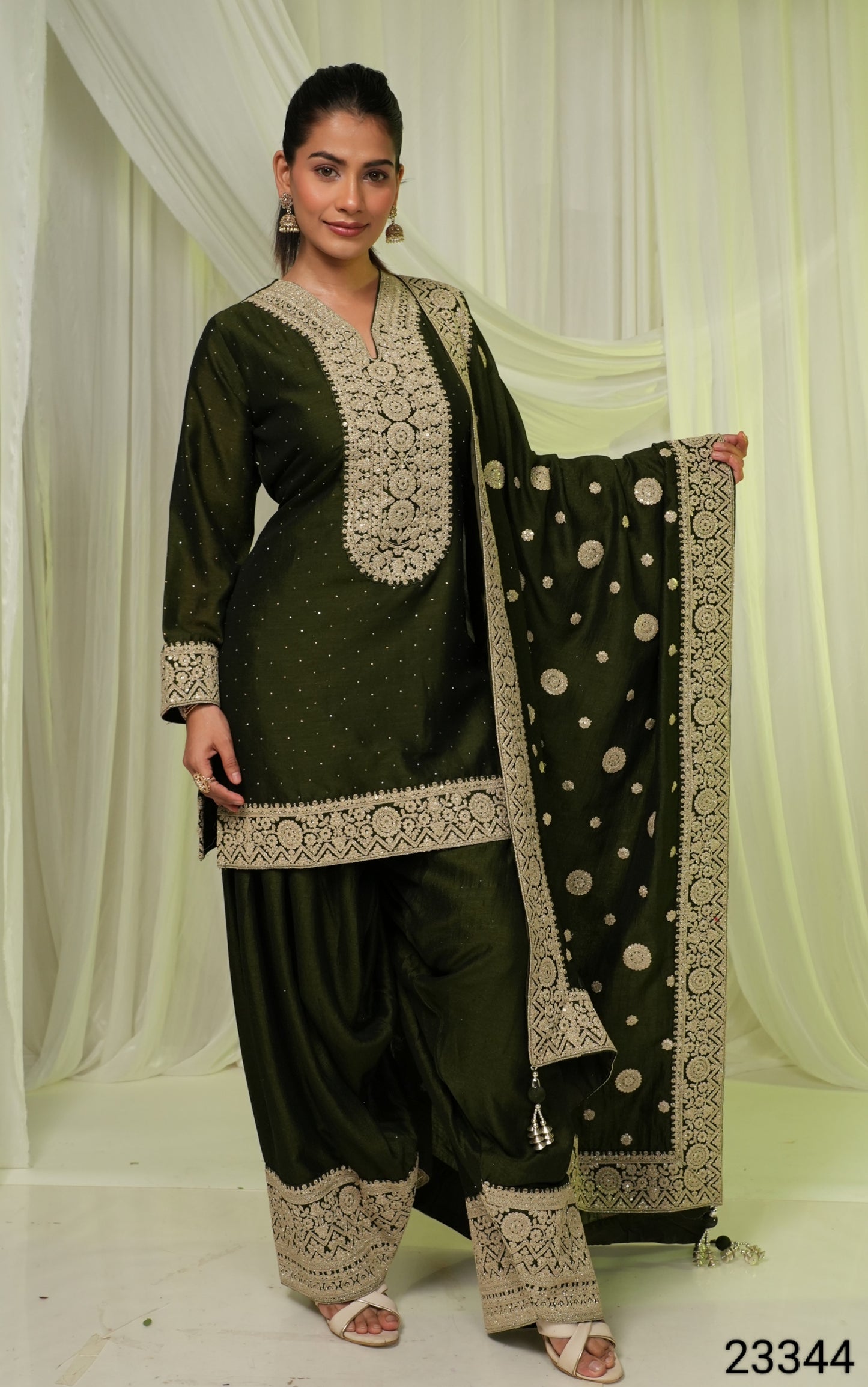 Multi Colour Salwar Plazo Set(LE-WPZS_23344)