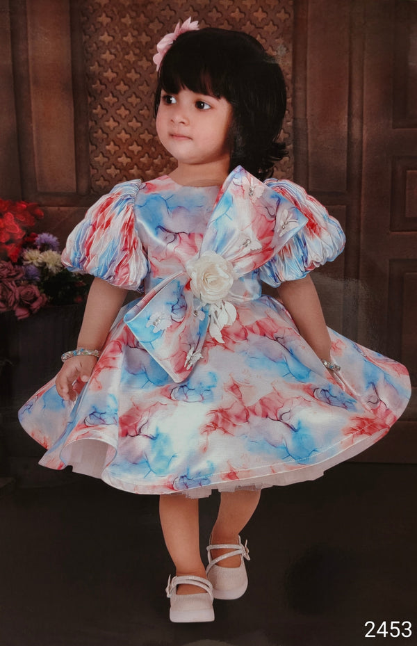 Pink Colour Party Frock(GE-GFRP_2453)
