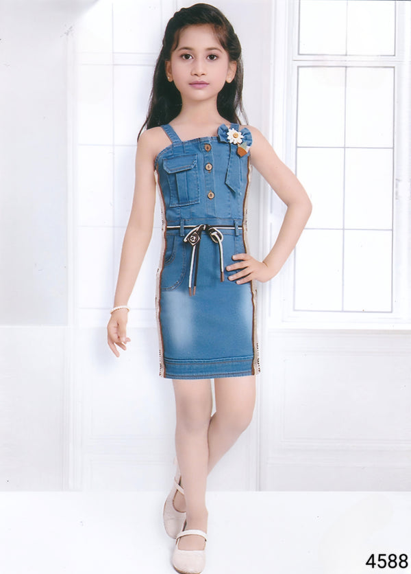 Denim Colour Middie(GC-GMID_4588)