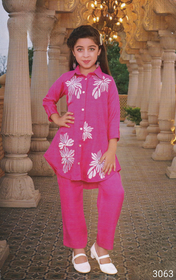 Pink Colour Co-Ord Set(GC-GCOS_3063)