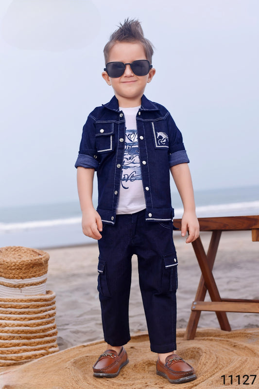 Dark Blue Colour Jacket Full Set(BC-BJCK_11127)