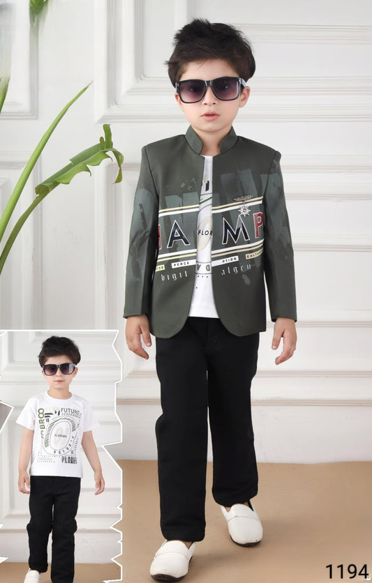 Olive Green Colour Jacket Full Set(BC-BJCK_1194)