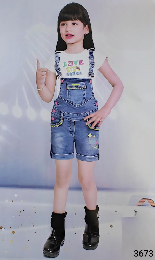 Denim Blue Colour Dungri Set(GC-GWSD_3673)