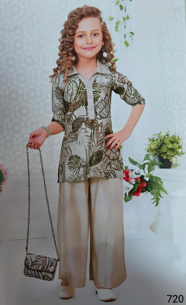 Pista Colour Western Plazo Set(GC-GWSD_720)