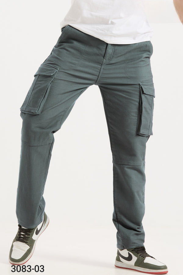 Grey Colour Cargo Pant(MC-MPAN_3083-03)
