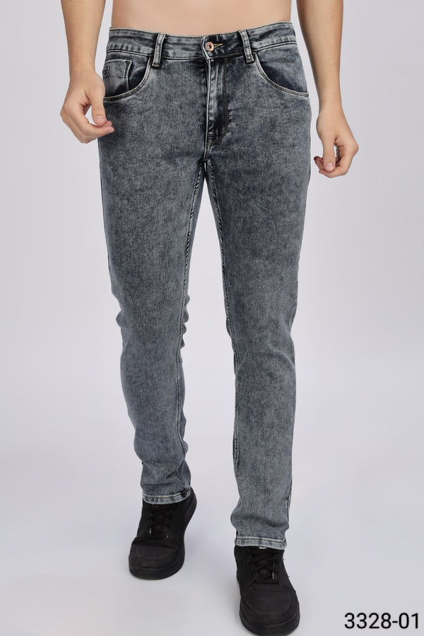 Dark Grey Colour Jeans(MC-MJNS_3328-01)