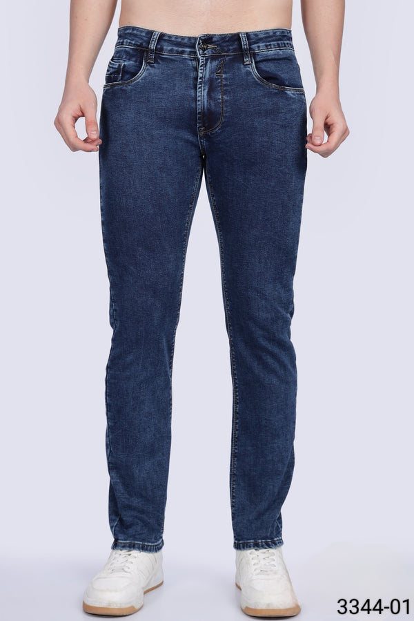 Dark Blue Colour Jeans(MC-MJNS_3344-01)