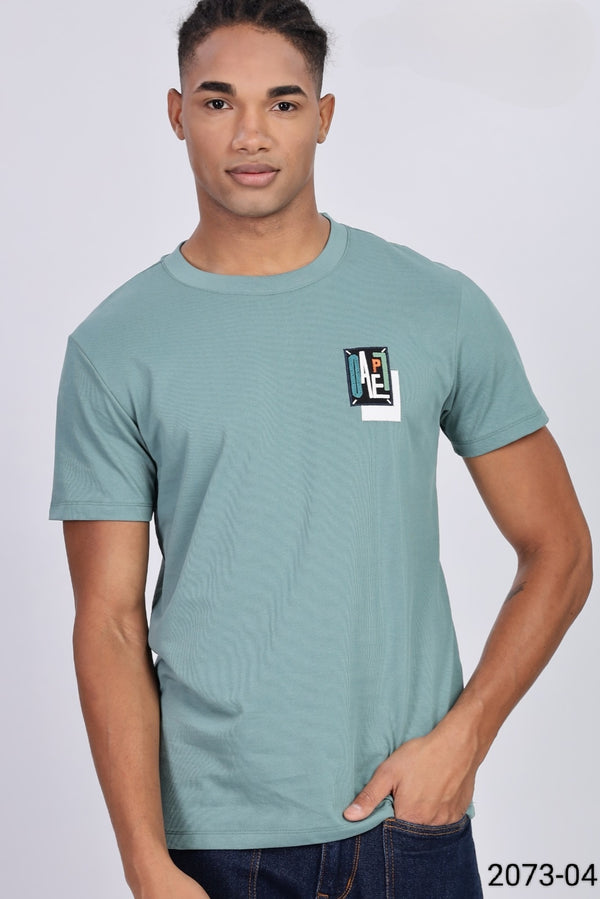 Grey Colour T-Shirt(MC-MTSH_2073-04)