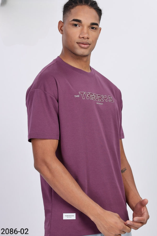 Purple Colour T-Shirt(MC-MTSH_2086-02)