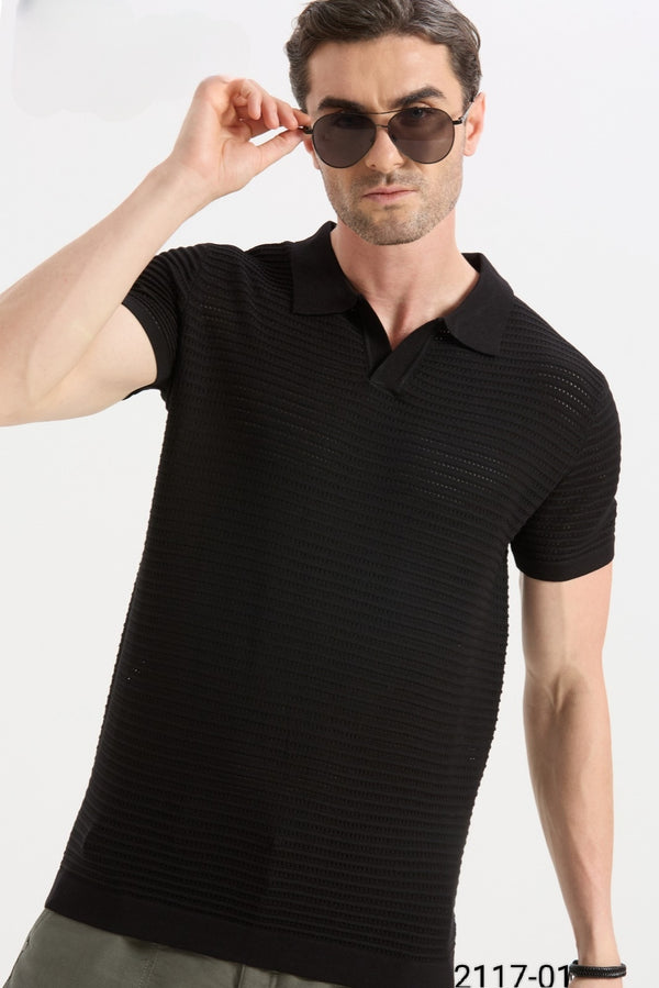 Black Colour T-Shirt(MC-MTSH_2117-01)
