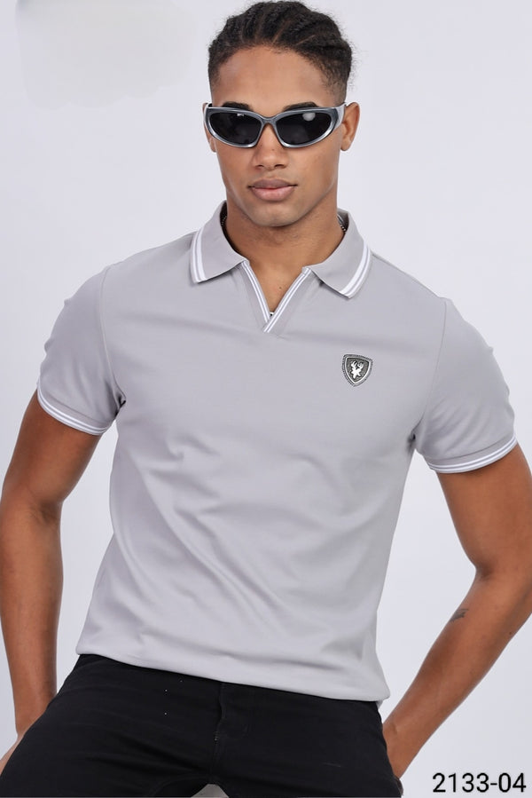 Light Grey Colour T-Shirt(MC-MTSH_2133-04)