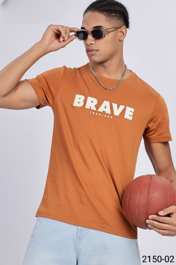 Orange Colour T-Shirt(MC-MTSH_2150-02)