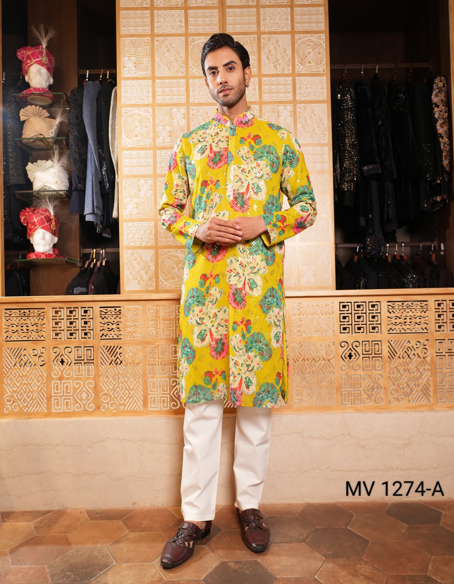 Assorted Colour Kurta Set(ME-MKUS_MV 1274-A)