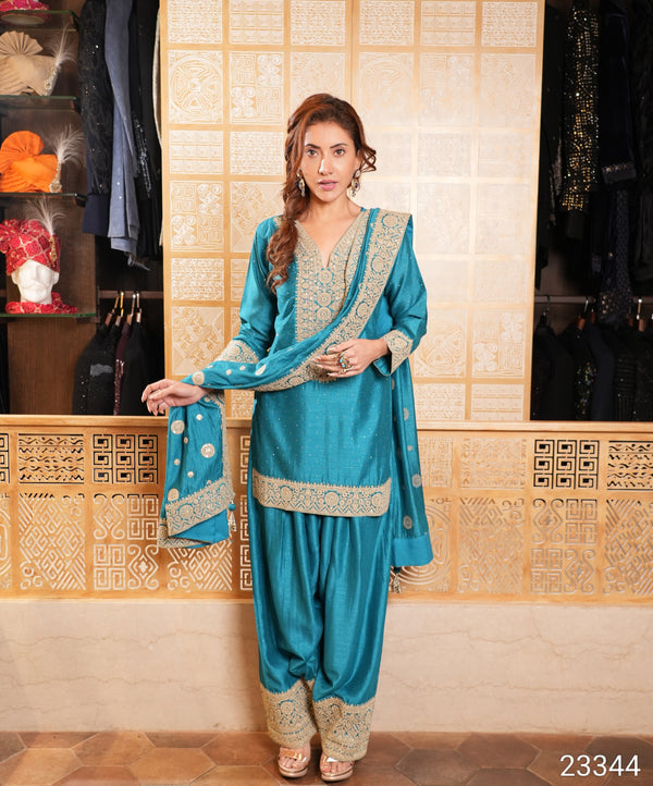 Blue Colour Salwar Suit(LE-WPZS_23344)